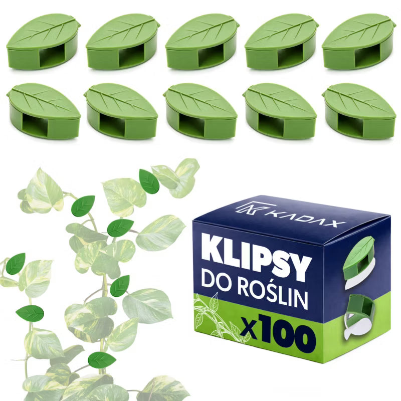 Planteclips Selvklæbende Blade Grøn 100 Stk.