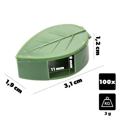 Planteclips Selvklæbende Blade Grøn 100 Stk.
