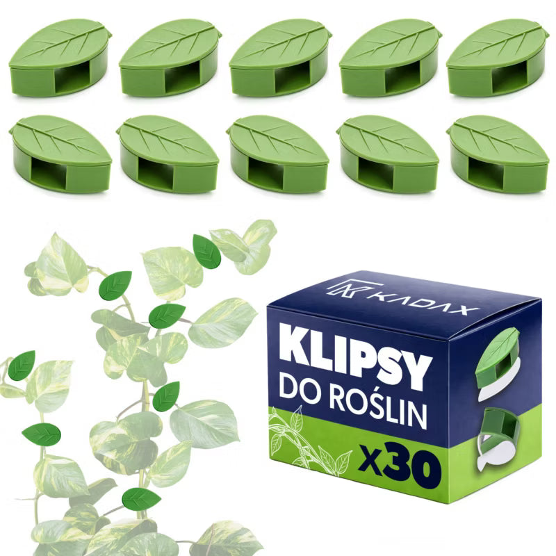 Planteclips Selvklæbende Blade Grøn 30 Stk.
