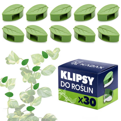 Planteclips Selvklæbende Blade Grøn 30 Stk.