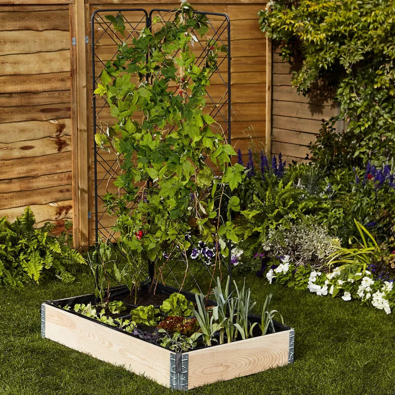 Plantedækken Rektangulær 116x76 cm Sort