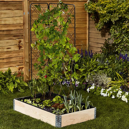 Plantedækken Rektangulær 116x76 cm Sort