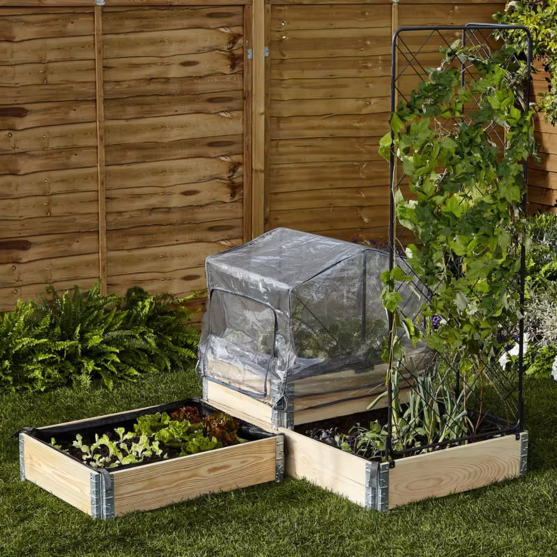 Plantedæksel 76x56 cm Sort