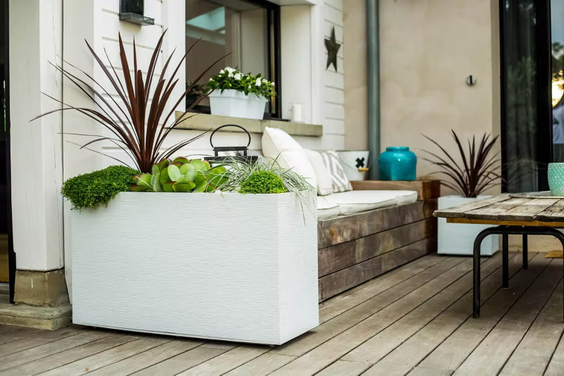 Plantekasse 100x40x60 cm Hvid