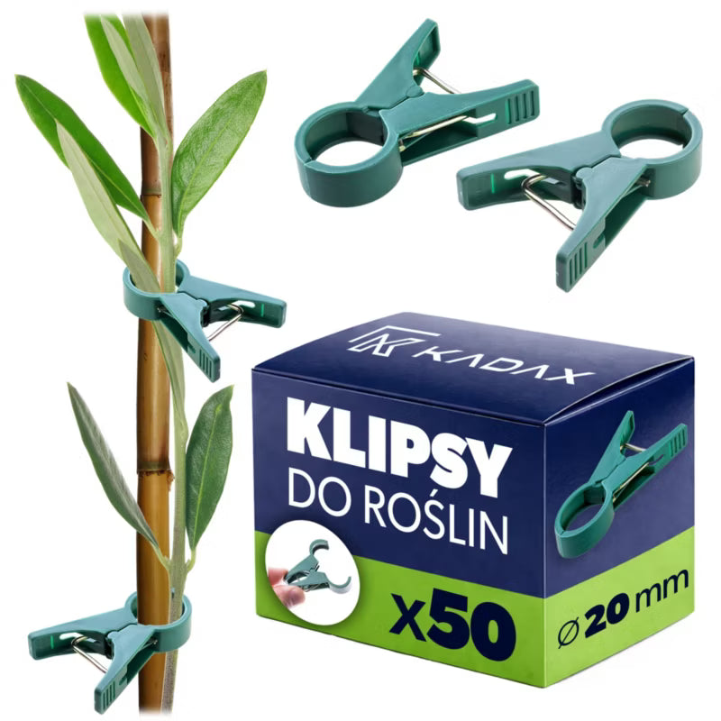 Planteklips 20 mm Grøn 50 Stk.