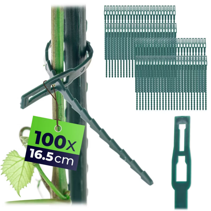 Planteopbindere 16,5 cm Grøn 100 Stk.