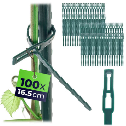 Planteopbindere 16,5 cm Grøn 100 Stk.