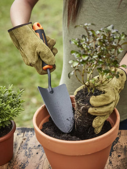 Planteske 35 cm Kulstofstål Sort