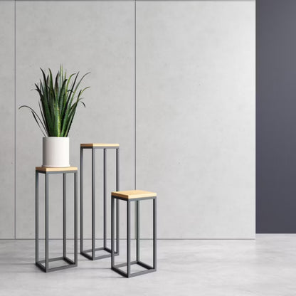 Plantestander Laval S 19x19x62 cm Sort Eg