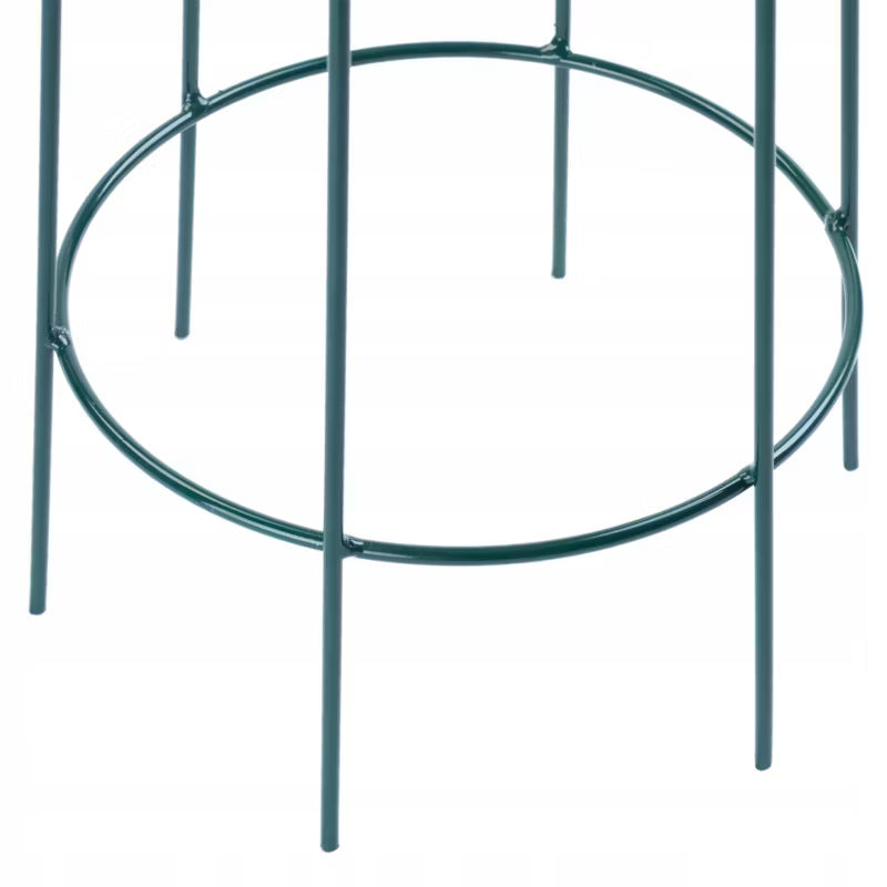 Plantestativ Kegle 25x122 cm Grøn Stål