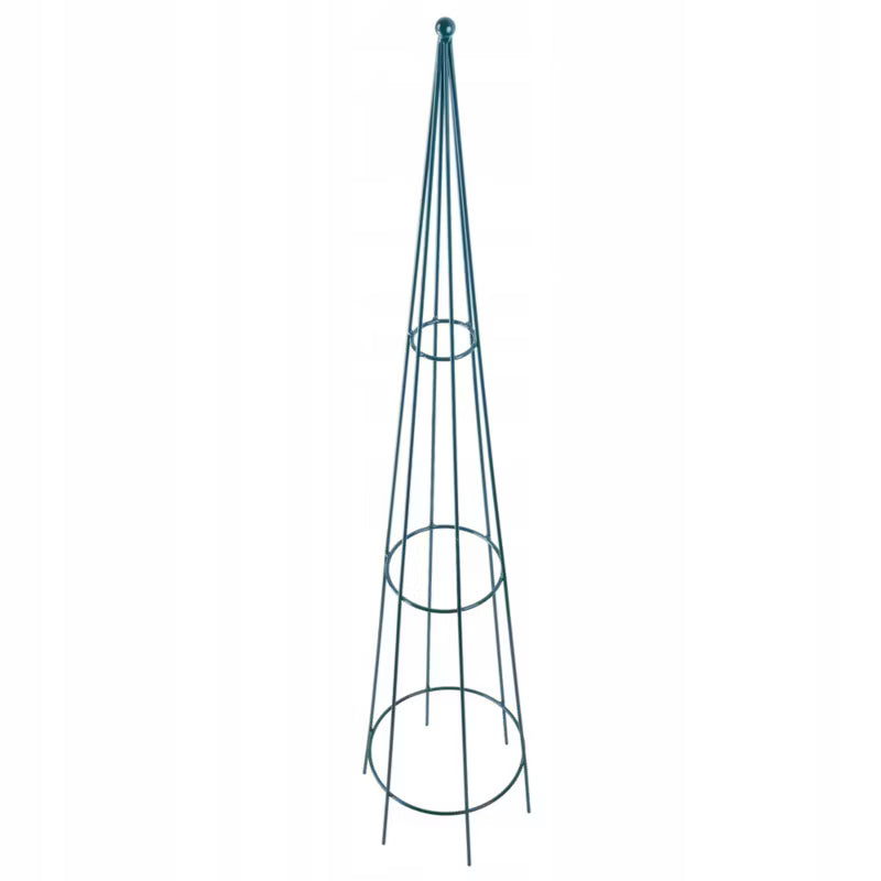 Plantestativ Kegle 25x122 cm Grøn Stål