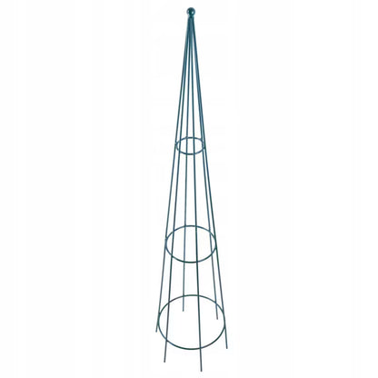 Plantestativ Kegle 25x122 cm Grøn Stål