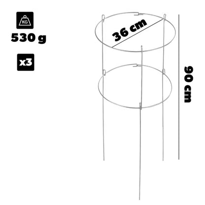 Plantestativ Ring 91x36,5 cm Stål