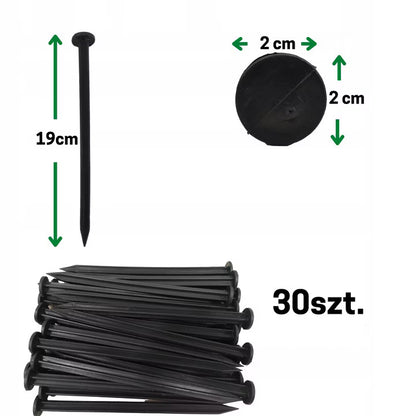 Plastikpløkker til Græskant 19 cm 30 Stk.