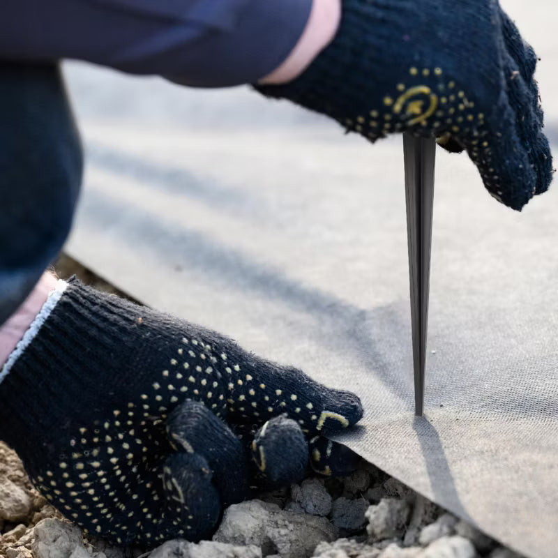 Plastikpløkker til Ukrudtsdug 17 cm Sort 200 Stk.