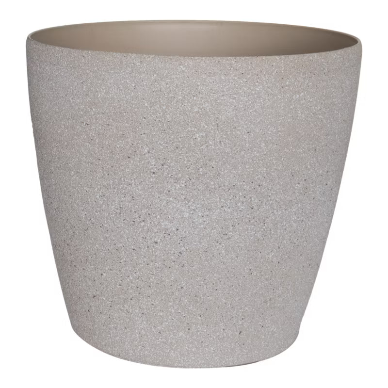 Plastikurtepotte 35 cm Beige Steneffekt