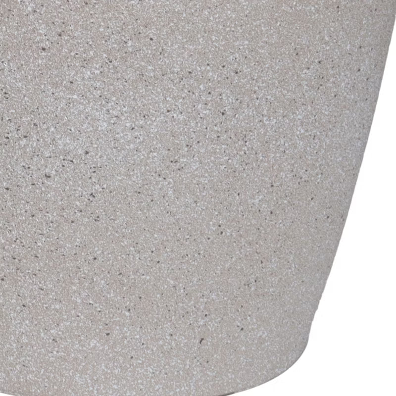 Plastikurtepotte 35 cm Beige Steneffekt