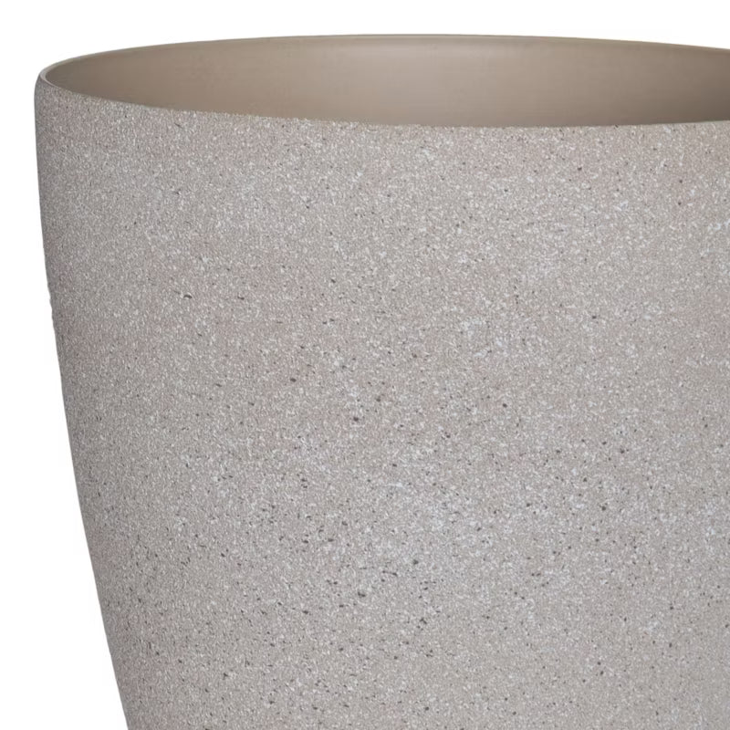 Plastikurtepotte 35 cm Beige Steneffekt