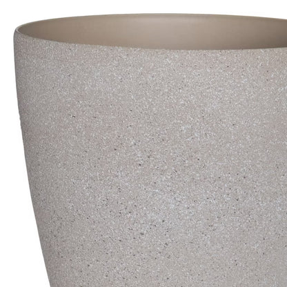 Plastikurtepotte 35 cm Beige Steneffekt