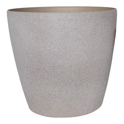 Plastikurtepotte 43 cm Beige Steneffekt
