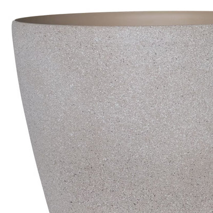 Plastikurtepotte 43 cm Beige Steneffekt