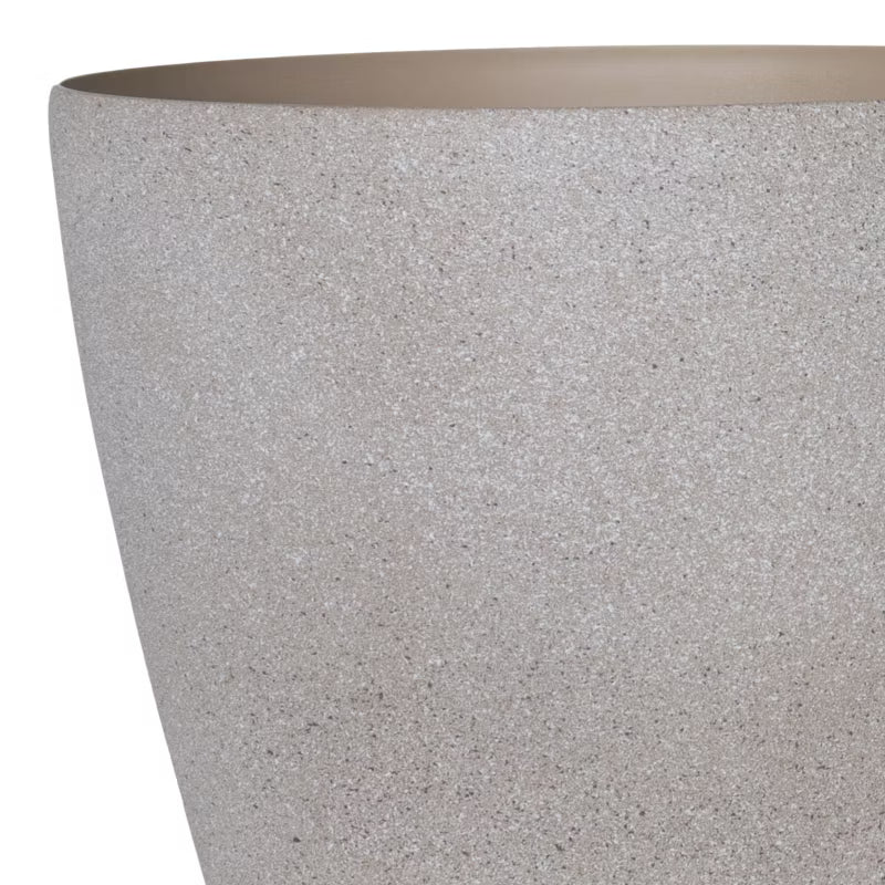 Plastikurtepotte 43 cm Beige Steneffekt