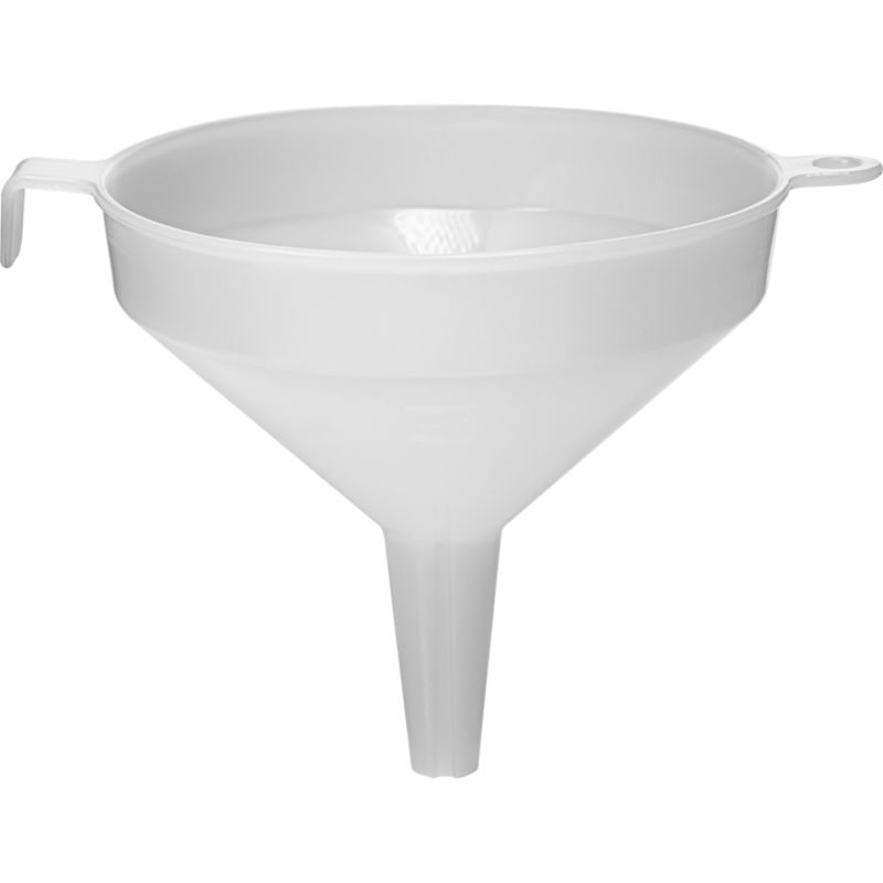 Plasttragt 10 cm Hvid