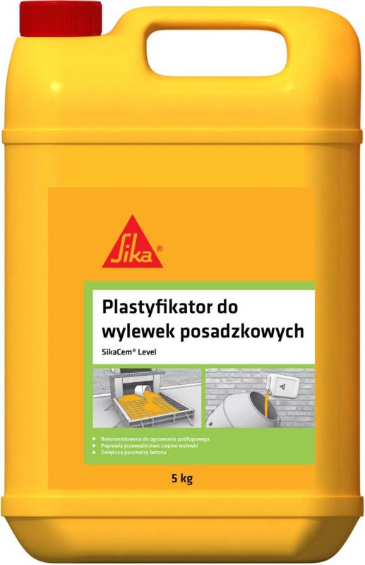 Sika SikaCem Level plastificeringsmiddel til gulvafretning med gulvvarme 5 kg
