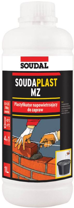 Soudal Soudaplast MZ plastiﬁkator til mørtel 1 l