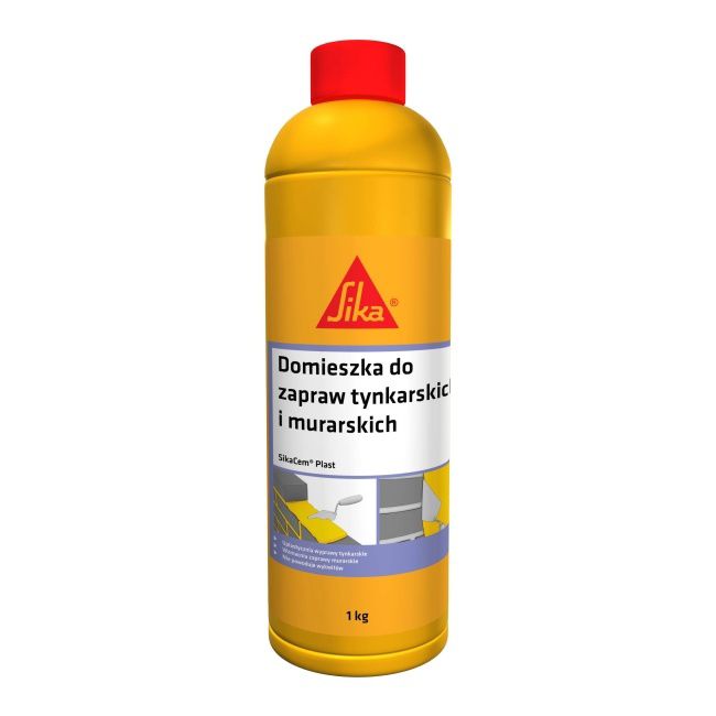 Sika SikaCem plastificeringsmiddel til pudse- og mørtelblandinger, 1 kg
