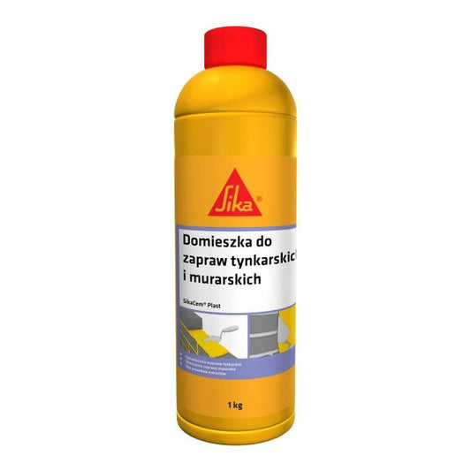 Sika SikaCem plastificeringsmiddel til pudse- og mørtelblandinger, 1 kg