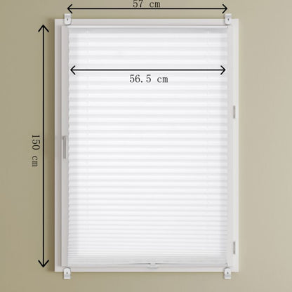 Plissegardin Colours Caprera 57 x 150 cm hvid
