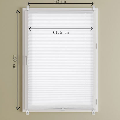 Plisse Colours Caprera 62 x 150 cm hvid