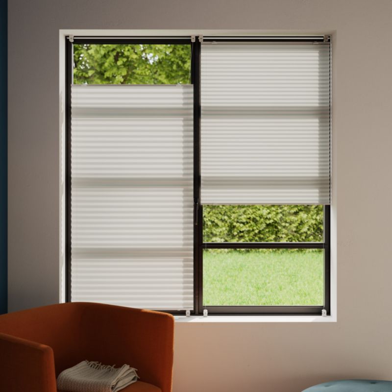 Plisse Colours Caprera 68 x 210 cm hvid