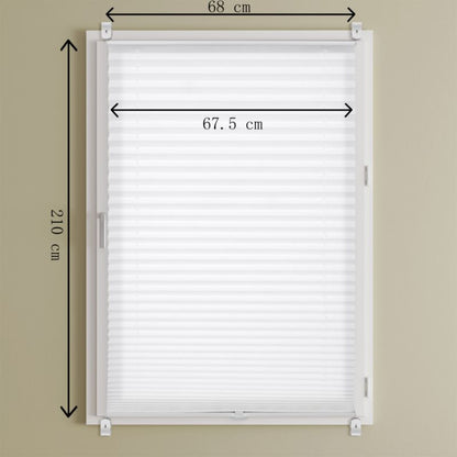 Plisse Colours Caprera 68 x 210 cm hvid