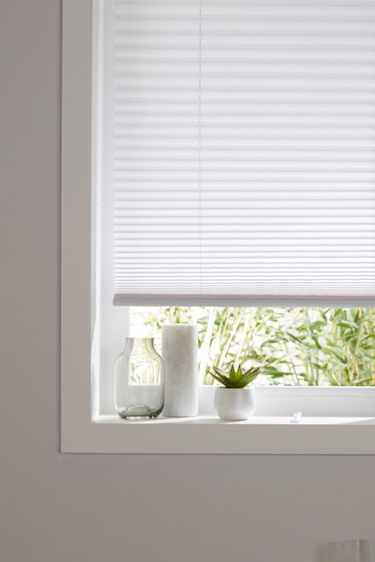 Plisse Colours Caprera 73 x 150 cm hvid