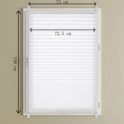 Plisse Colours Caprera 73 x 150 cm hvid