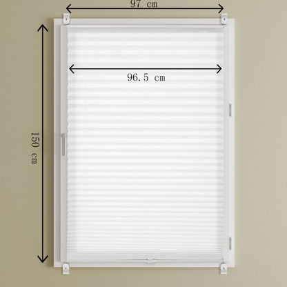 Plisse Colours Caprera 97 x 150 cm hvid