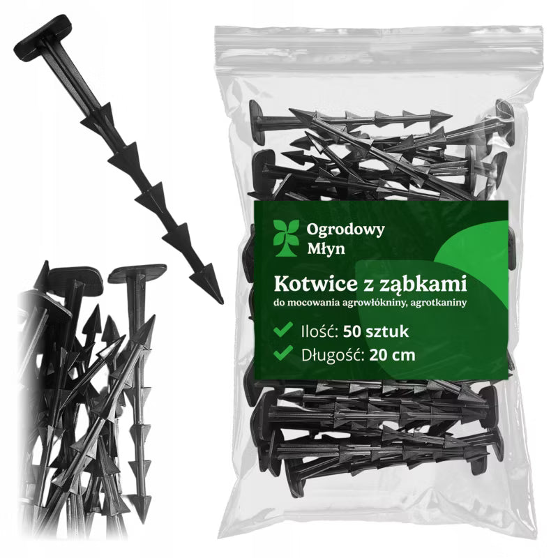 Pløkker til Fiberdug 20 cm 50 Stk