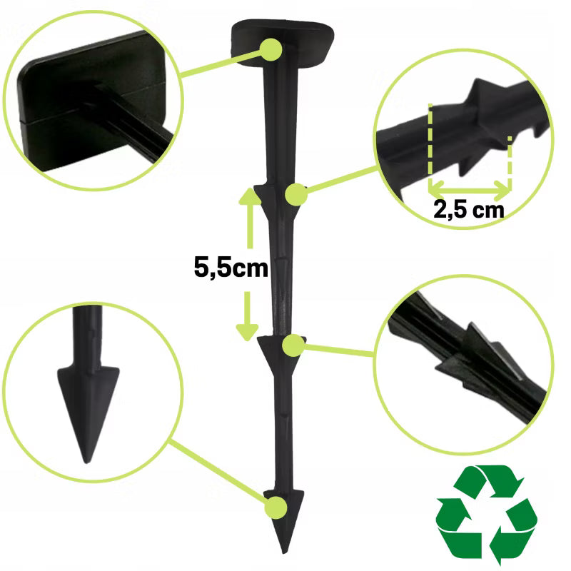 Pløkker til Fiberdug 20 cm 50 Stk