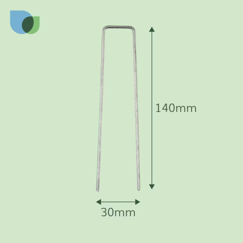 Pløkker til Fiberdug 140x30 mm Galvaniseret Stål 20 Stk.
