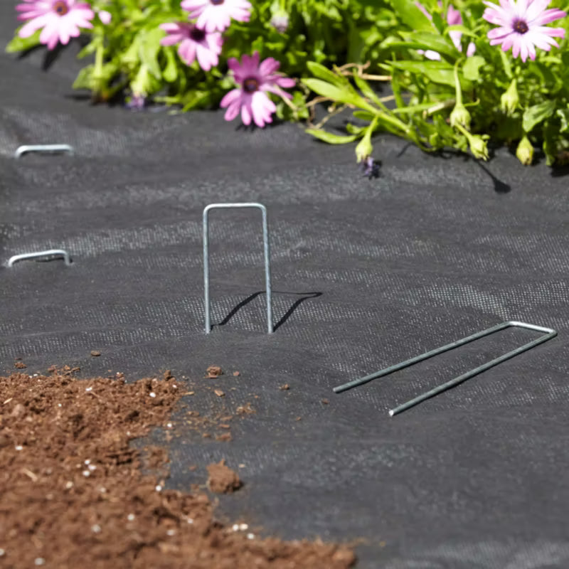 Pløkker til Fiberdug 140x30 mm Galvaniseret Stål 20 Stk.