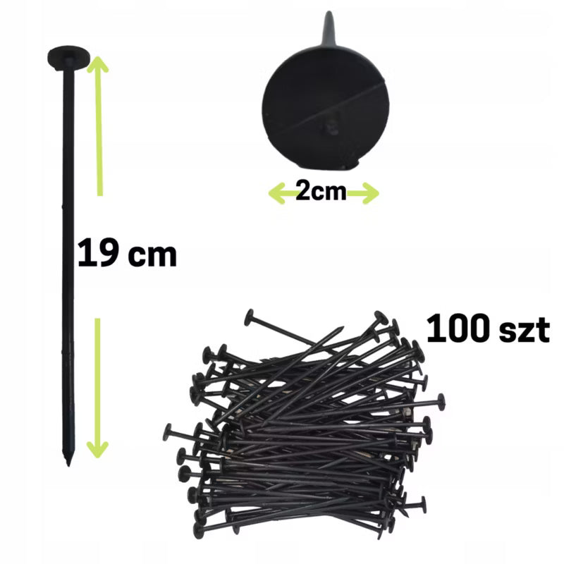 Pløkker til Ukrudtsdug 19 cm 100 Stk