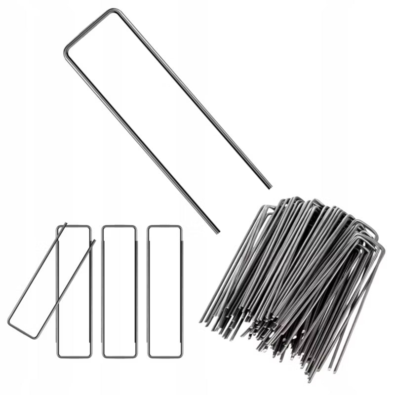 Pløkker til Ukrudtsdug U-Form 3x15 cm Metal 100 Stk