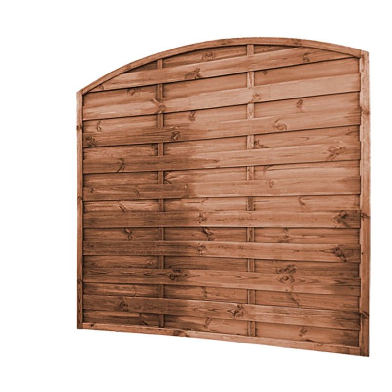 Blooma Arve hegn med bue 180 x 180 cm brun ramme 30 mm