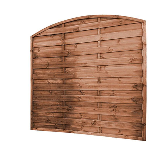 Blooma Arve hegn med bue 180 x 180 cm brun ramme 30 mm