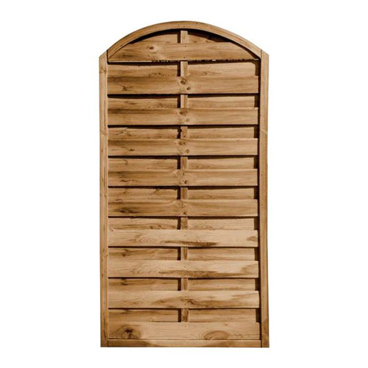 Blooma Arve hegn med bue 90 x 180 cm brun med 30 mm ramme