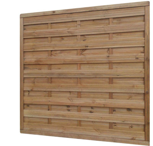 Træhegn Klikstrom 180 x 180 cm brun med ramme 40 x 60 mm