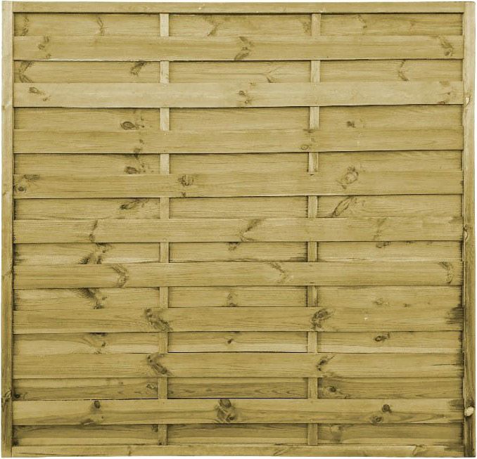 Fuld lamelhegn 180 x 180 cm