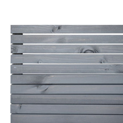 Niko hegn 180 x 180 cm med brædder 15 x 45 cm i antracit